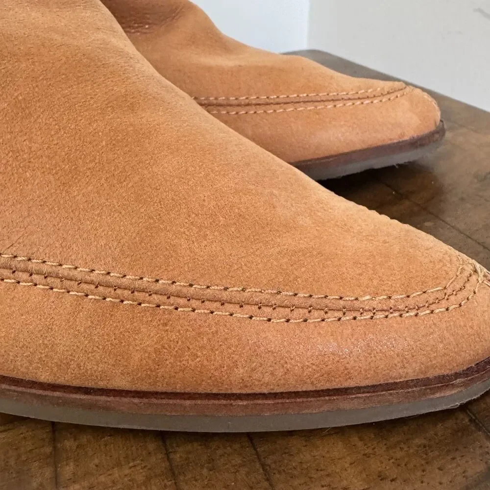 Lucky Brand Tan Leather Shootie Booties Women's 11 Western Boho Comfort